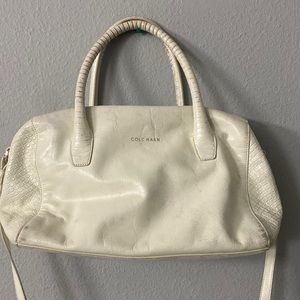 Cole Haan Leather White Crossbody Bag